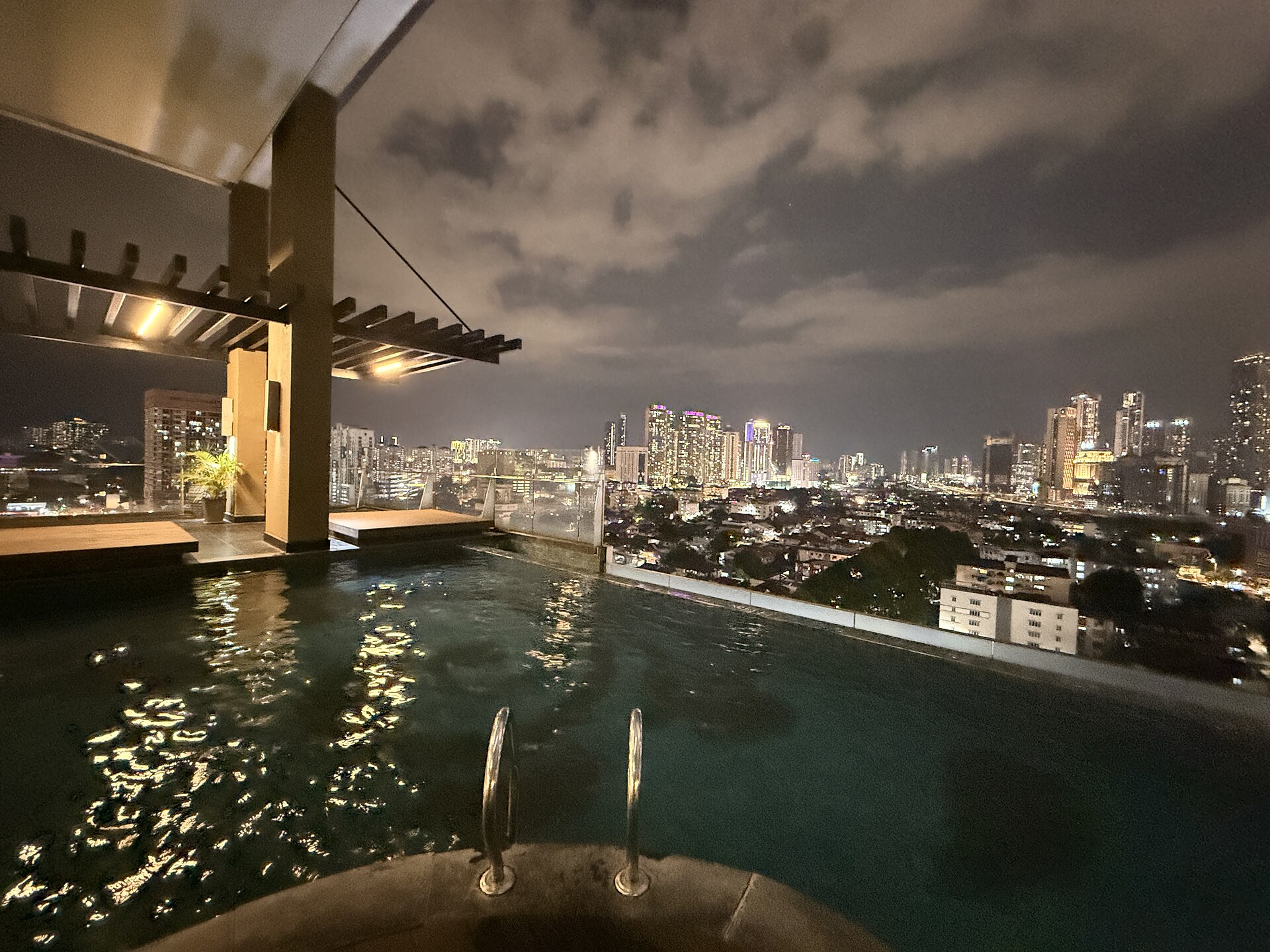 Kuala Lumpur skyline and Petronas Twin Towers at night